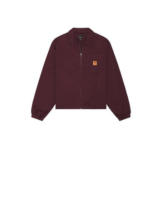 メンズ Brixton Union ジャケット Red