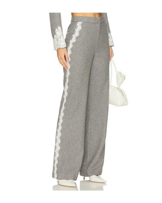 LoveShackFancy Gray Oriaith Pant
