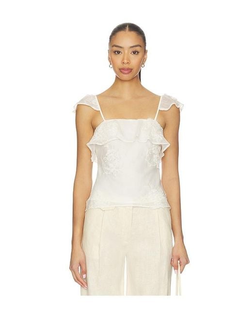 Bardot Natural Lisette Frill Detail Cami