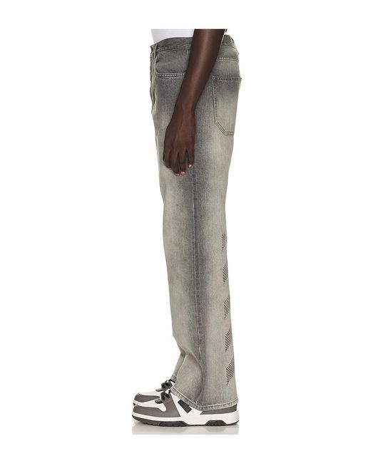 Off-White c/o Virgil Abloh Gray Slim Relax Jeans for men
