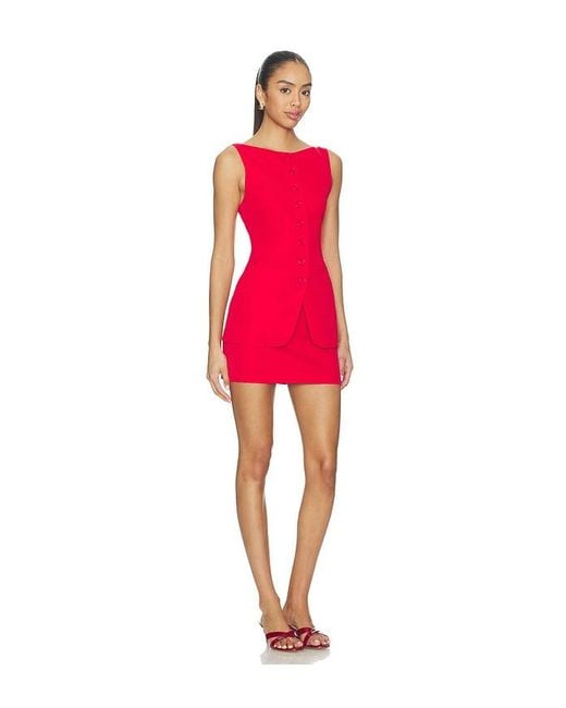 ALL THE WAYS Red Moxie Skirt Set