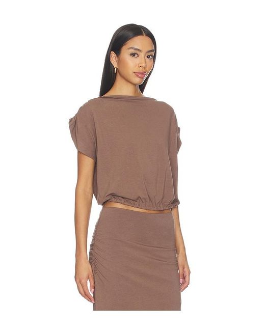 LNA Brown Halina Top