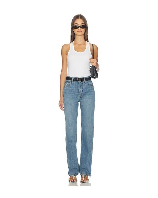 Re/done Blue 90S High Rise Loose Jean