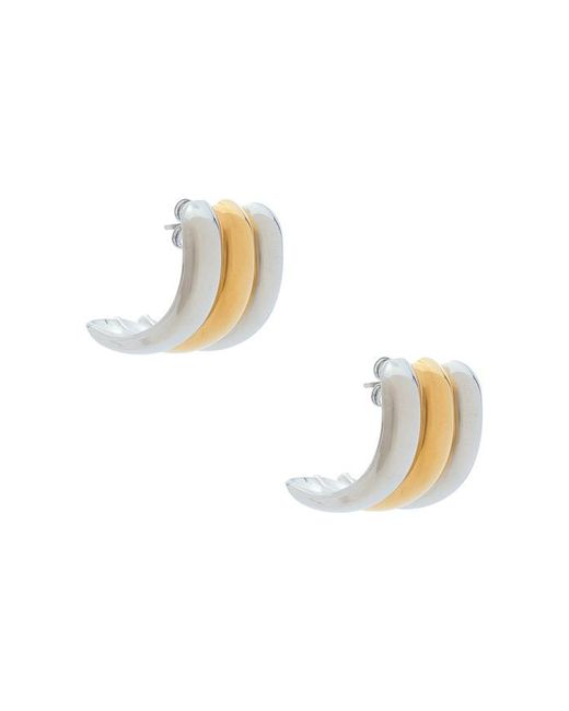 Mazin Jewels White Maya Earrings