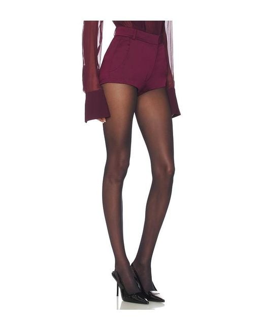 Sans Faff Purple X Revolve Satin Hot Pants
