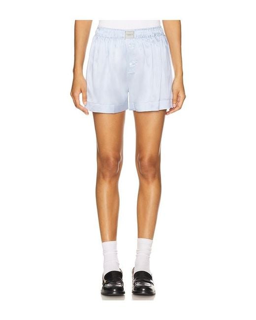 Comme Si White Silk Boxer Classica Short