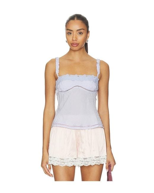 Free People White Little Love Tank