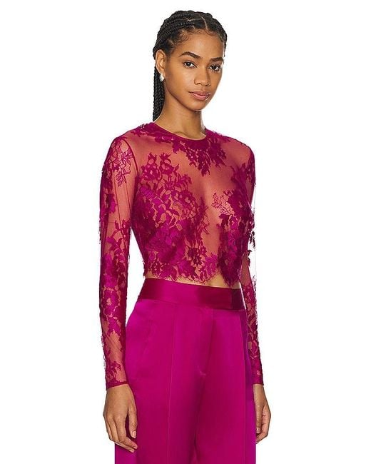 The Sei Red SHIRT LACE
