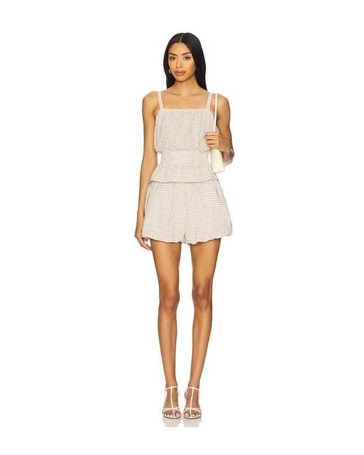 Blank NYC White Gingham Bubble Short