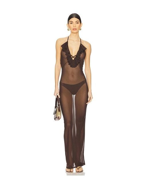 superdown Natural Alazane Maxi Dress