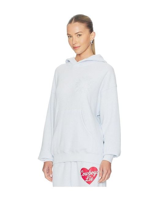 Boys Lie White Cow Terry Natural Racer Hoodie