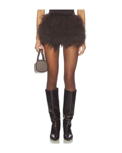 OW Collection Black Thea Mini Skirt