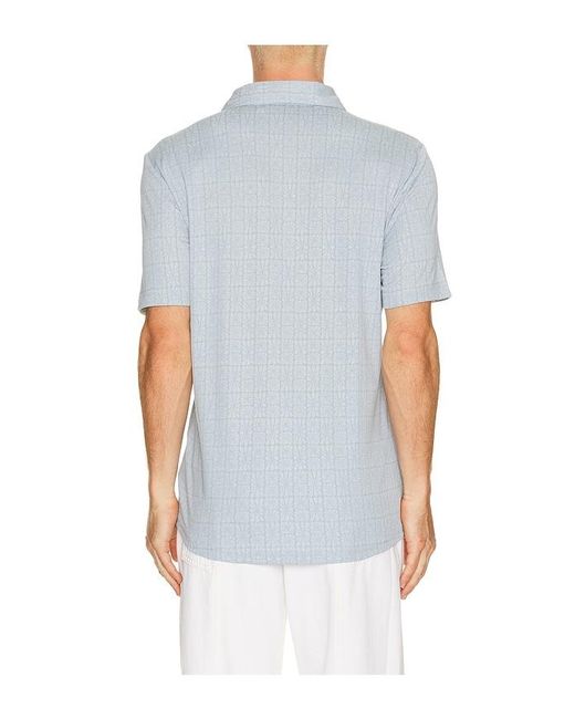 Travis Mathew Blue Cabana Polo for men