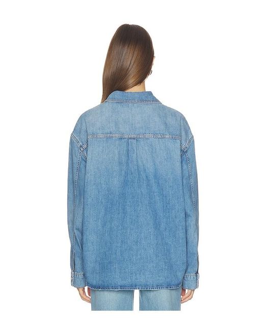 Anine Bing Blue Paxton Shirt