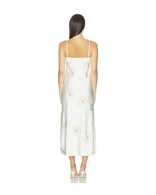 Anna October White Gloria Midi Dress With New Sculpted Bodice