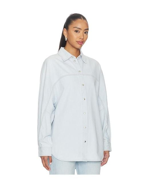 Agolde White Lantern Shirt