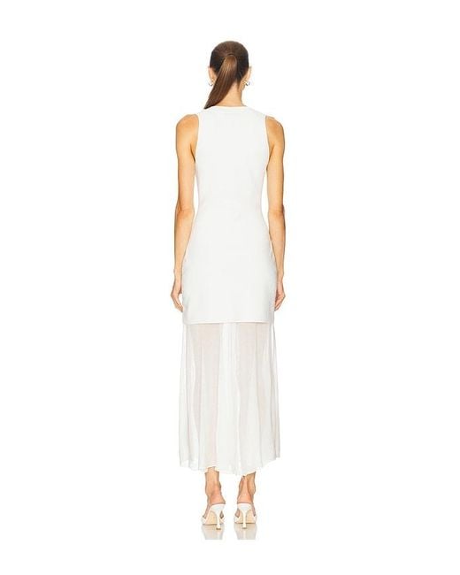 Jonathan Simkhai White Xena Halter Dress
