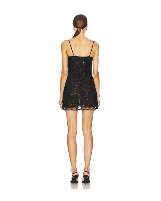 LPA Black Sayge Mini Dress