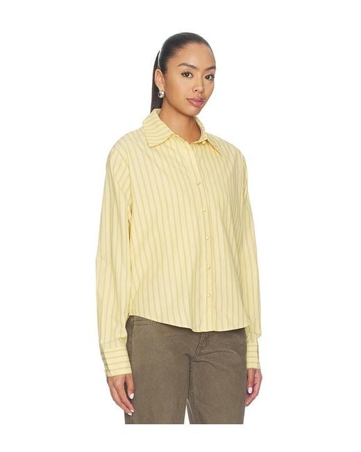 ALL THE WAYS Natural Julie Button Up Top