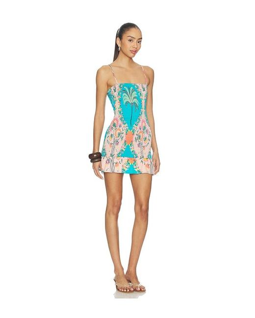 Maaji Multicolor Arabian Palm Zephyra Mini Dress