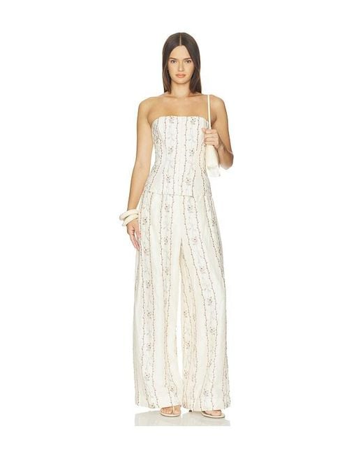 Agua Bendita White Tota Navegante Trousers
