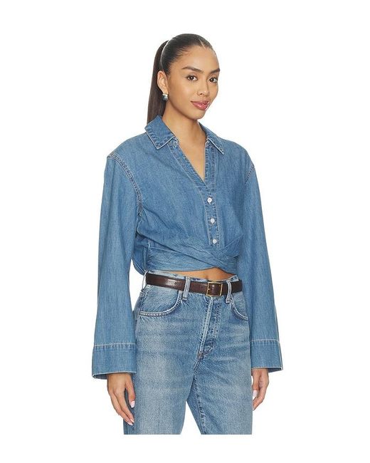 Veronica Beard Blue Timothy Shirt