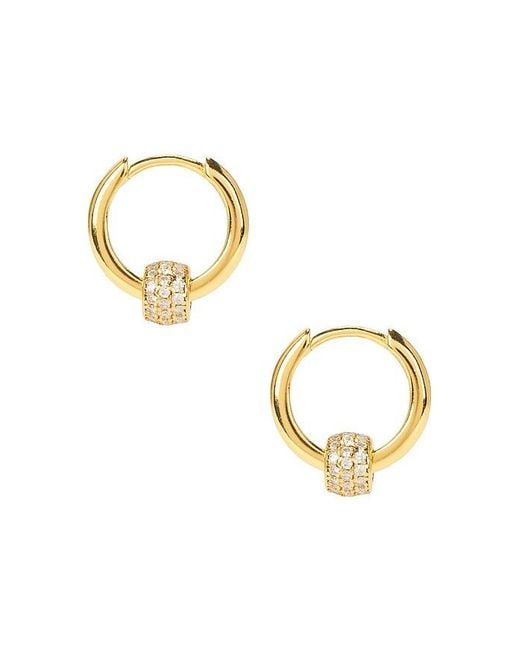 Aros En Color Oro Metálico Talla En Mazin Jewels de color Metallic