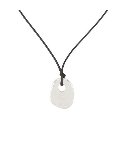 Ettika Metallic Melted Edge Pendant Necklace