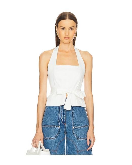 Cult Gaia Anita Top Blue