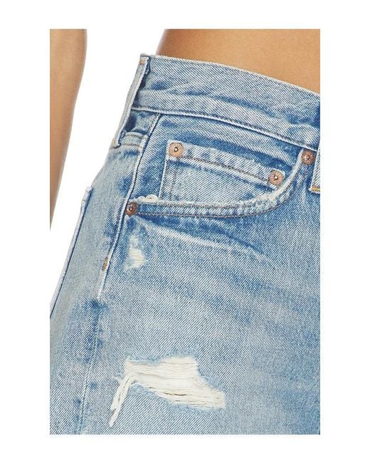Agolde Blue Parker Shorts