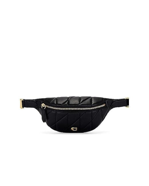 COACH Black Quilted Pillow Leather Essential Belt Bag