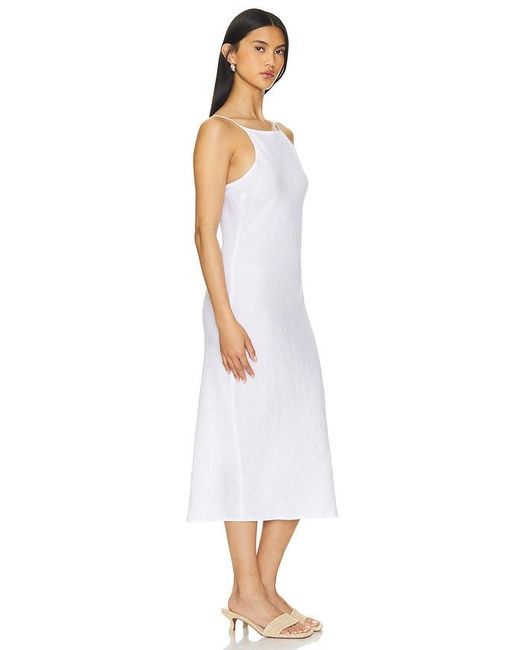 James Perse White Linen Cami Dress