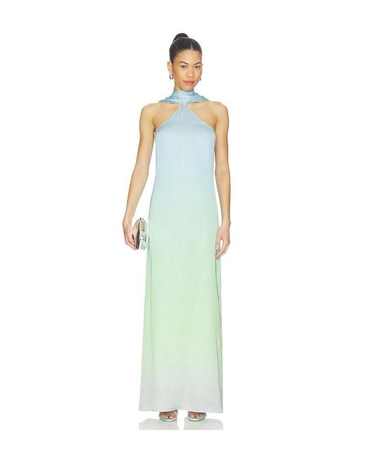 Amanda Uprichard Blue X Revolve Ashton Maxi Dress