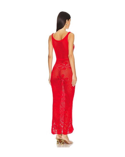Asta Resort Red X Revolve Emma Tricot Dress
