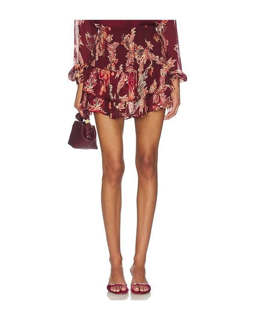 Minifalda Skirt En Color Rojo Talla (También En M, S, Xl, Xs) Hemant & Nandita de color Red