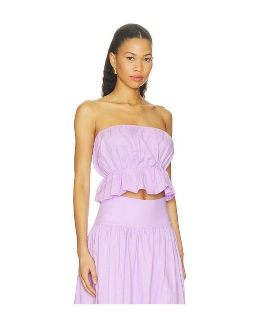 SNDY'S Purple X Revolve Nesa Strapless Top