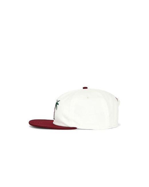Malbon White Palma Drive Snapback for men