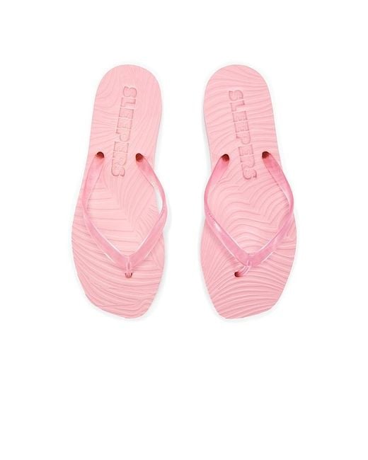 Sleeper Pink Tapered Platform Flip Flop