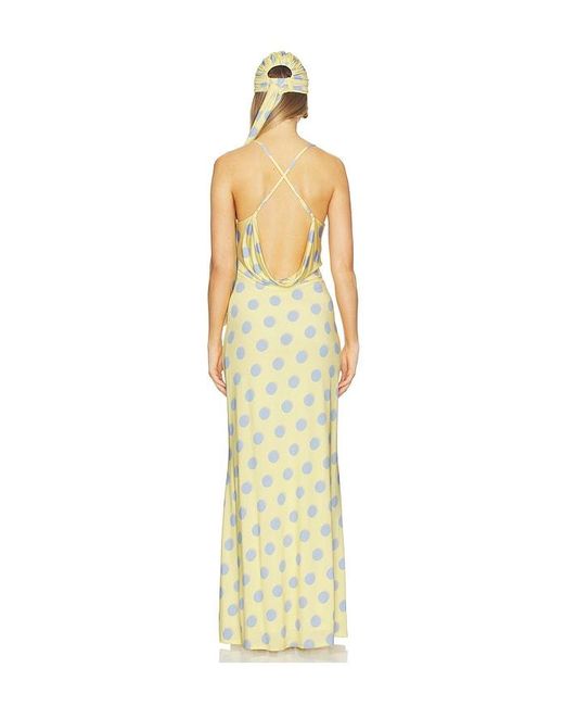 AFRM White Kim Dress & Hair Wrap Set