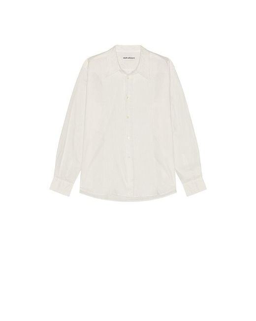 Our Legacy White Promise Shirt for men