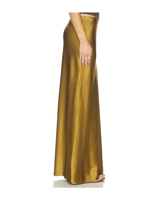 SRG Yellow Marion Silk Skirt