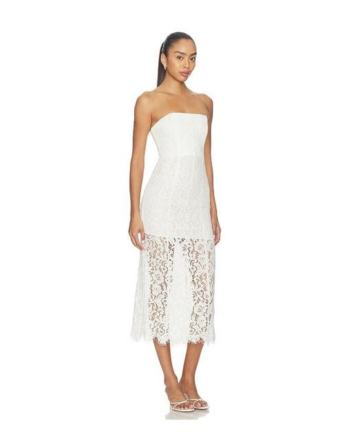 L'academie White 'Academie Tobi Midi Dress