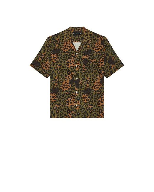 AllSaints Geknöpftes Hemd Styx Leo in Green für Herren