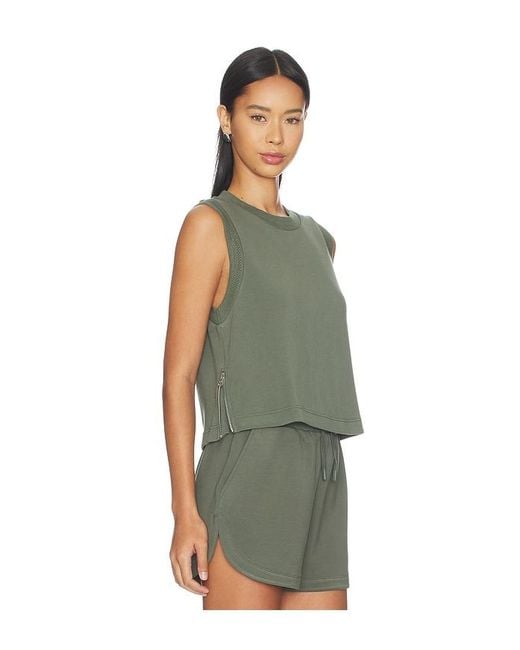 Varley Green Shea Crop Tank Top