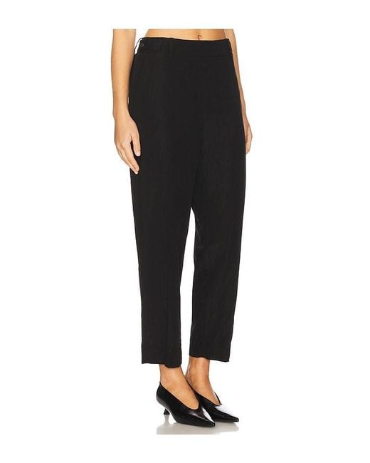Vince Black Mid Rise Utility Tab Easy Pull On Pant