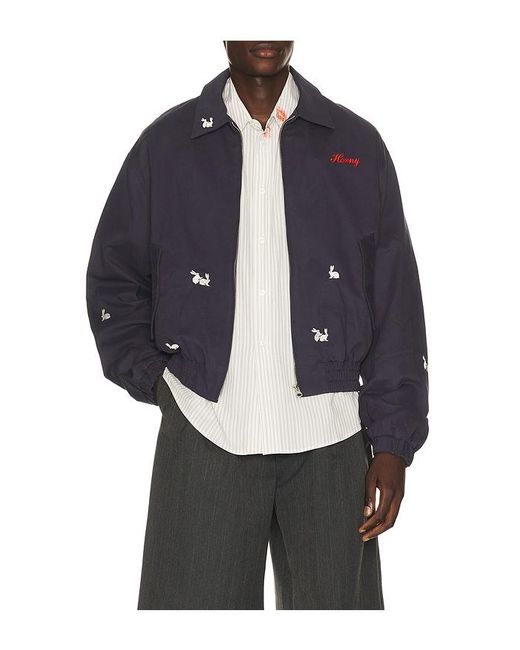 Carne Bollente Blue Hareington Horny Jacket for men