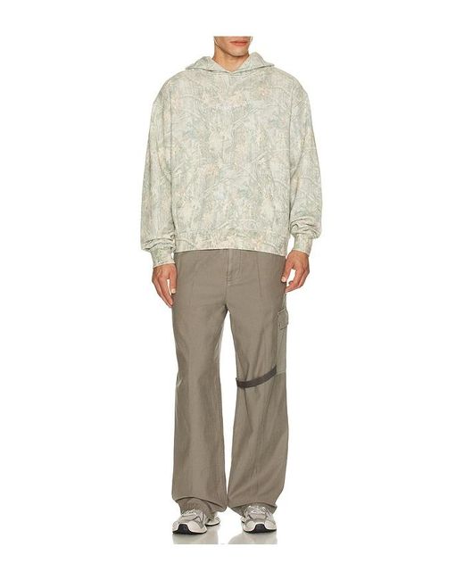 Museum of Peace & Quiet White Wordmark Camo Distressed Hoodie for men