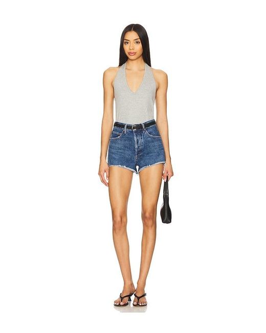 Agolde Blue Ridley High Rise Short