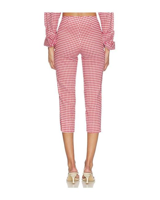 AEXAE Pink Linen Capri Pant