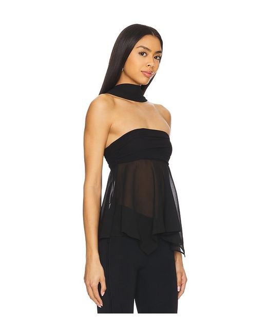 Lovers + Friends Black Sierra Top